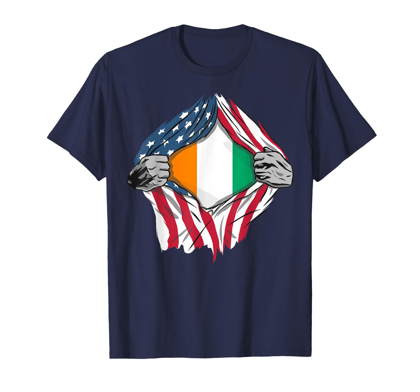 Cote D'Ivoire American Blood Inside Me - Country Flags T-Shirt