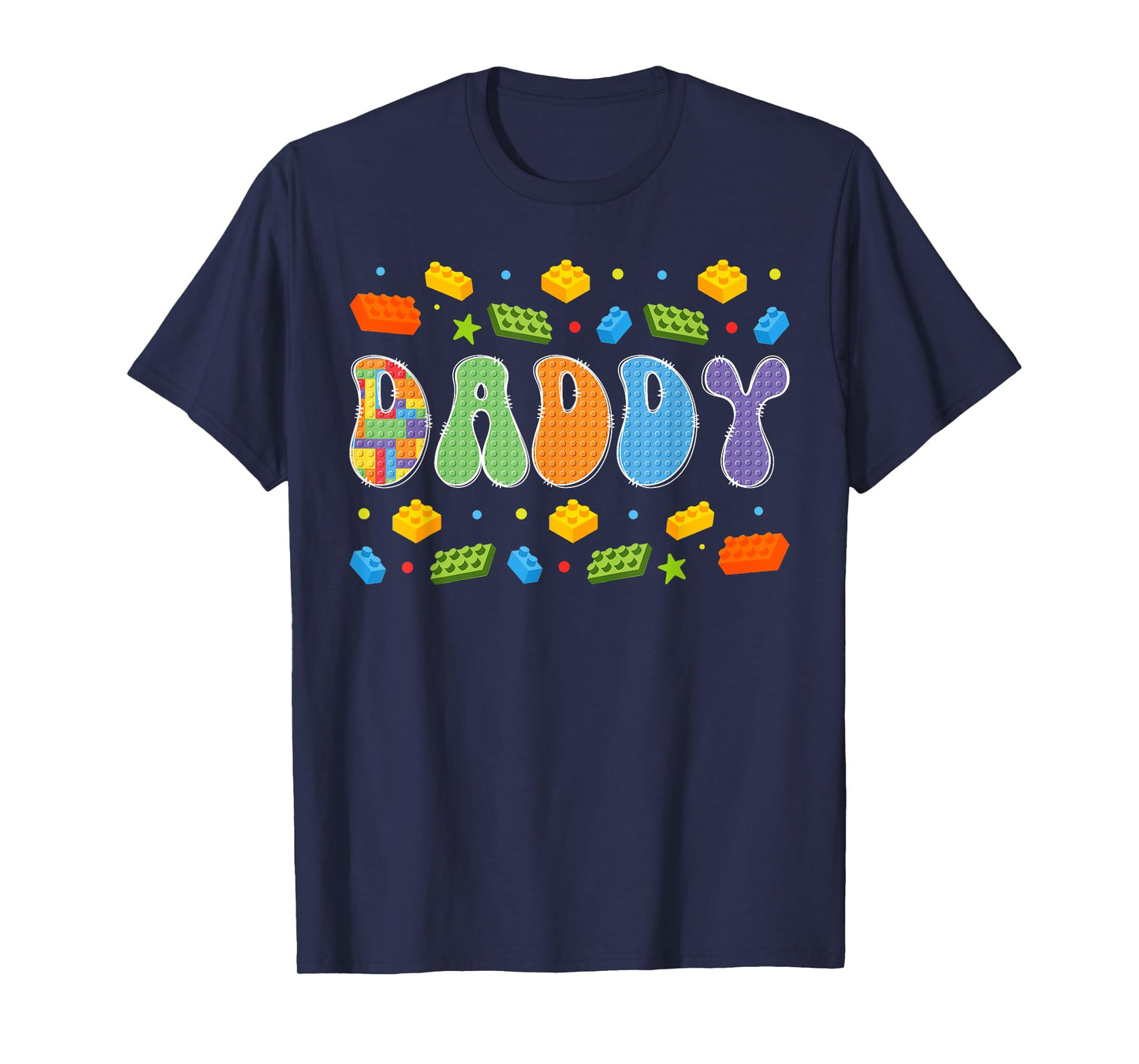 Daddy Building Bricks Block Master Builder Matching T-Shirt