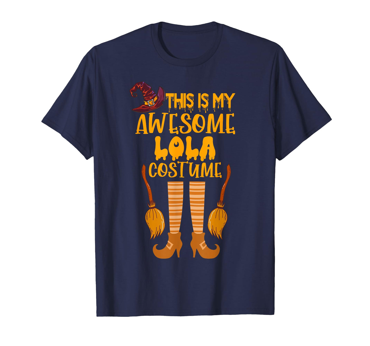 This is my Awesome Halloween Lola Costume Funny Grandma T-Shirt