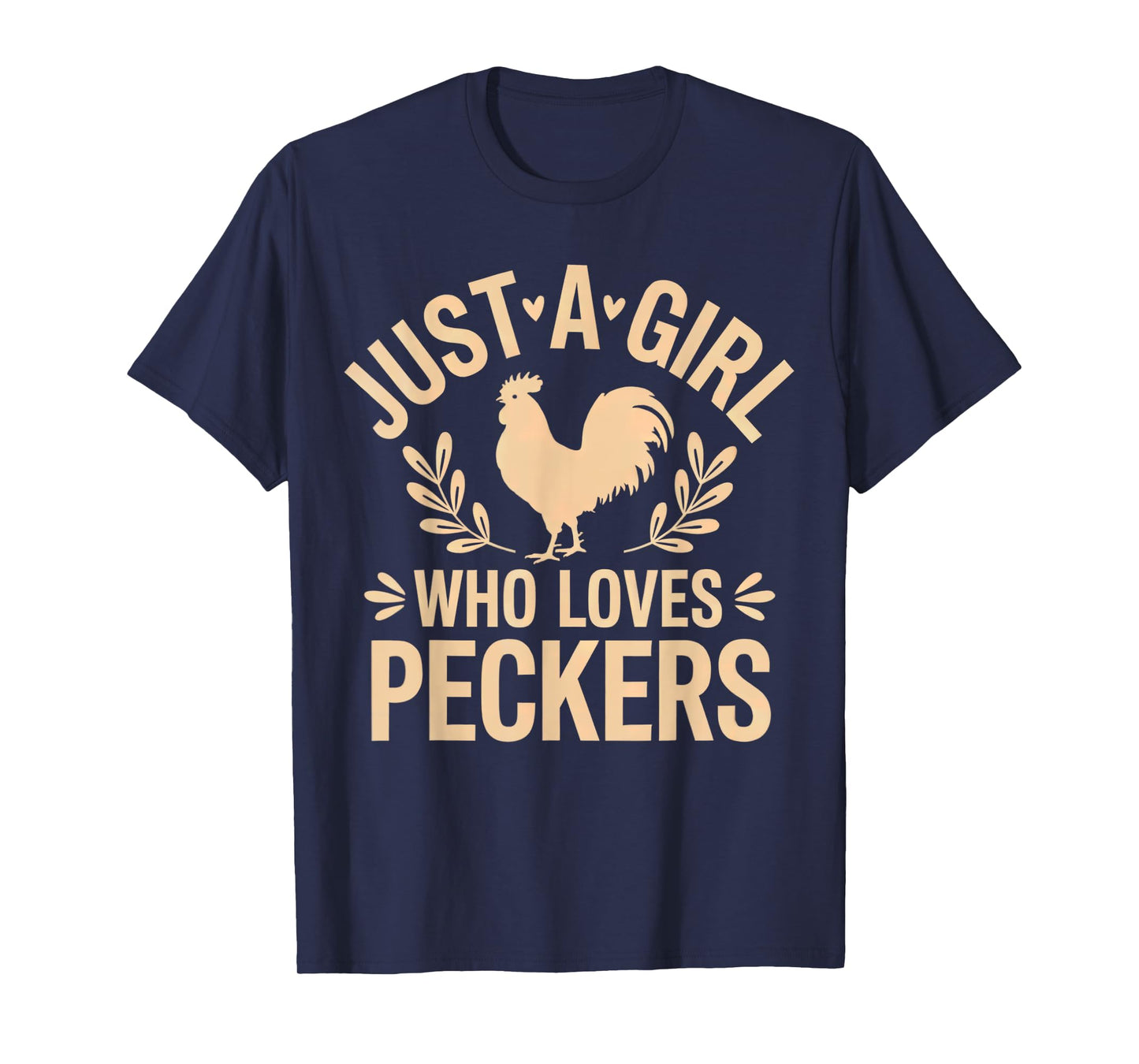 Just a Girl Who Loves Peckers Vintage women Retro T-Shirt