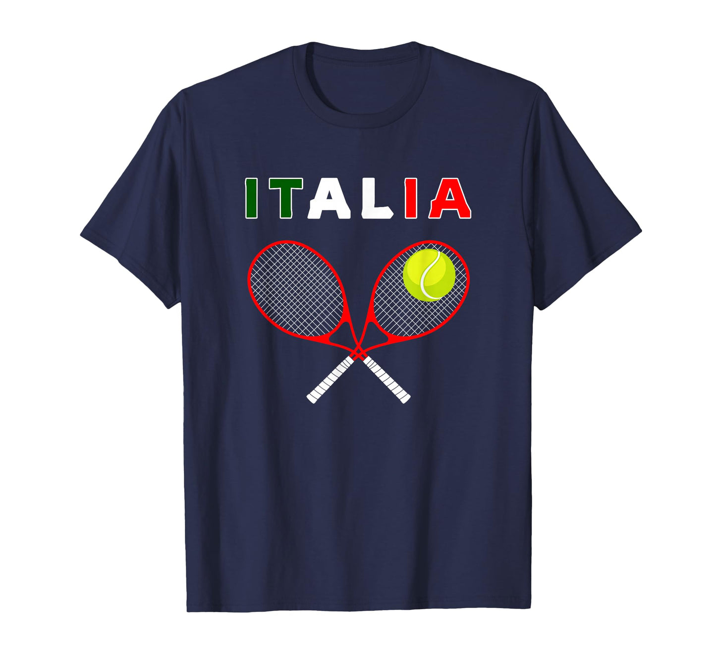 Italy Tennis Graphics / Country Italia Flag Pride T-Shirt