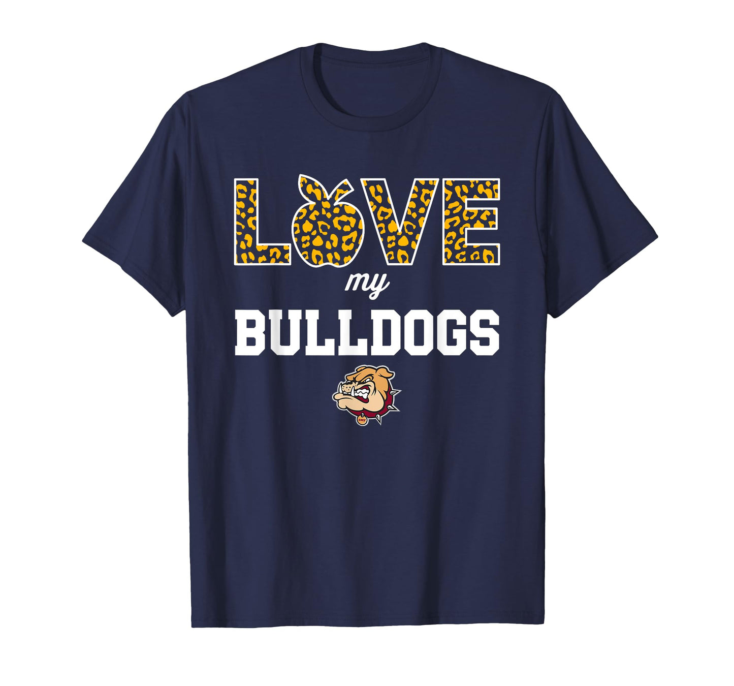 Stow-Munroe Falls Bulldogs Logo Love My Team HS T-Shirt