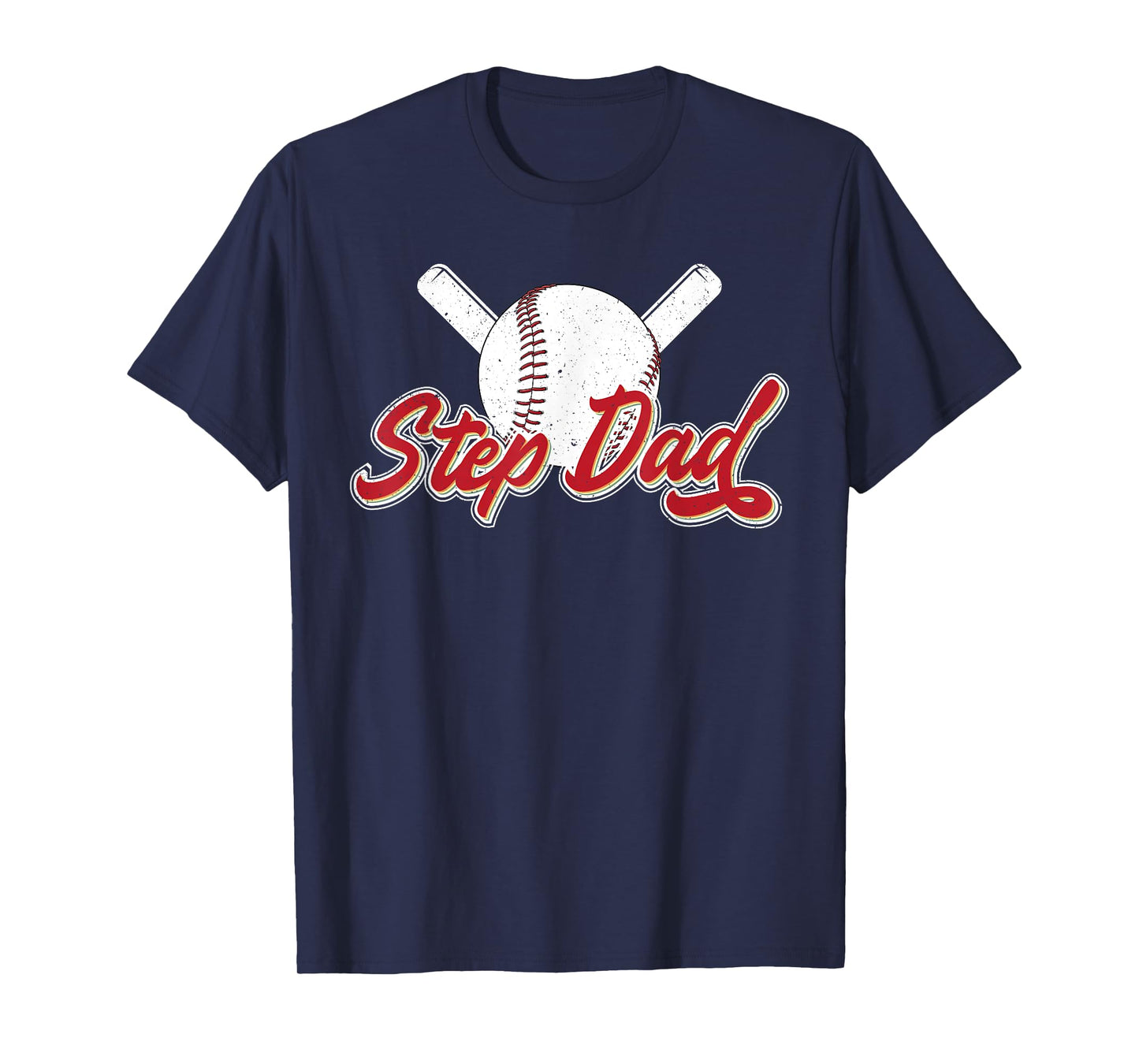 Baseball Step Dad Of A Baseball Player Stepfather T-Shirt