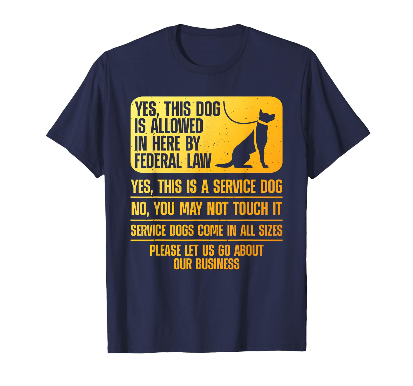 Service Dog Design for Men Women Assistance Dog Service Dog T-Shirt