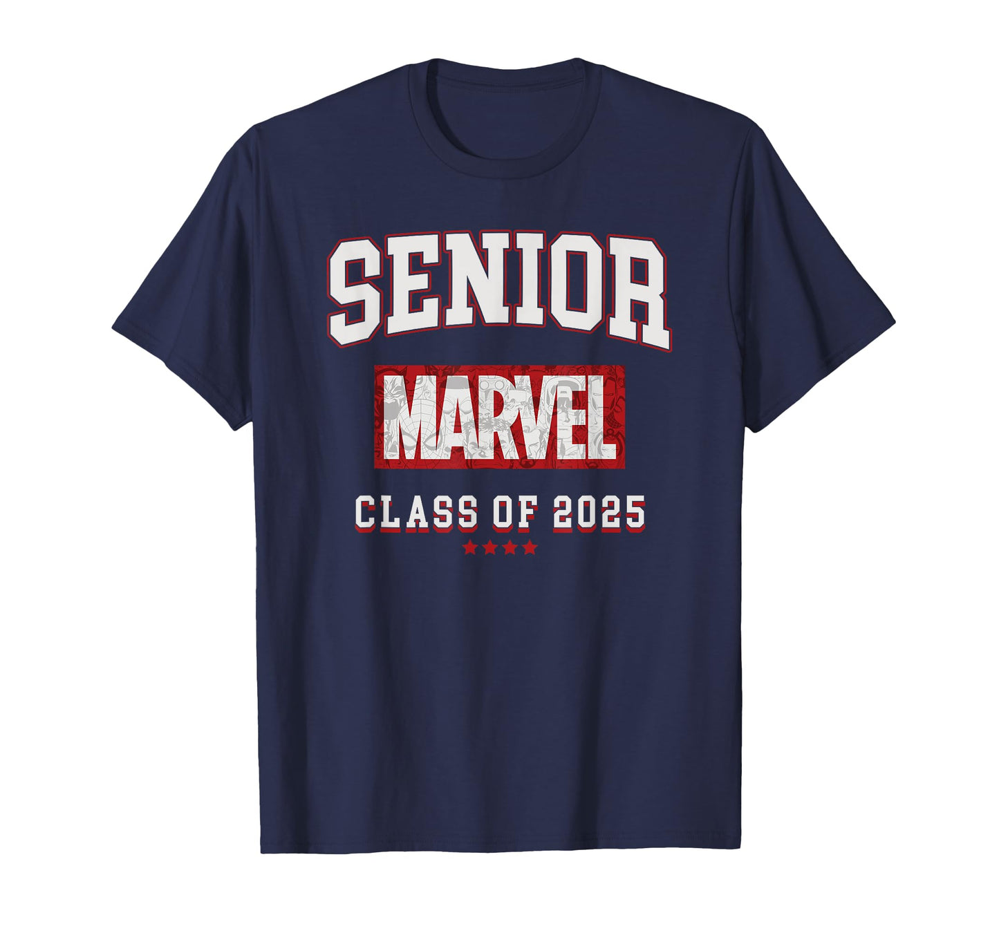 Marvel Comics Retro Classic Senior Class Of 2025 Graduation T-Shirt