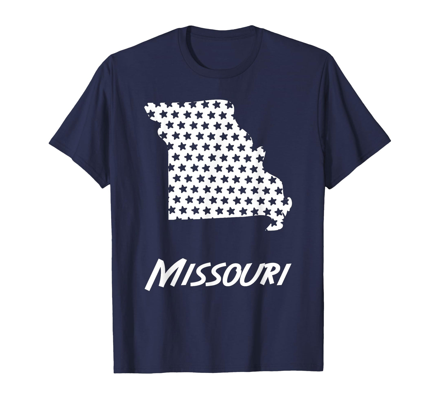 Missouri USA State Outline Stars Vintage Retro Design T-Shirt