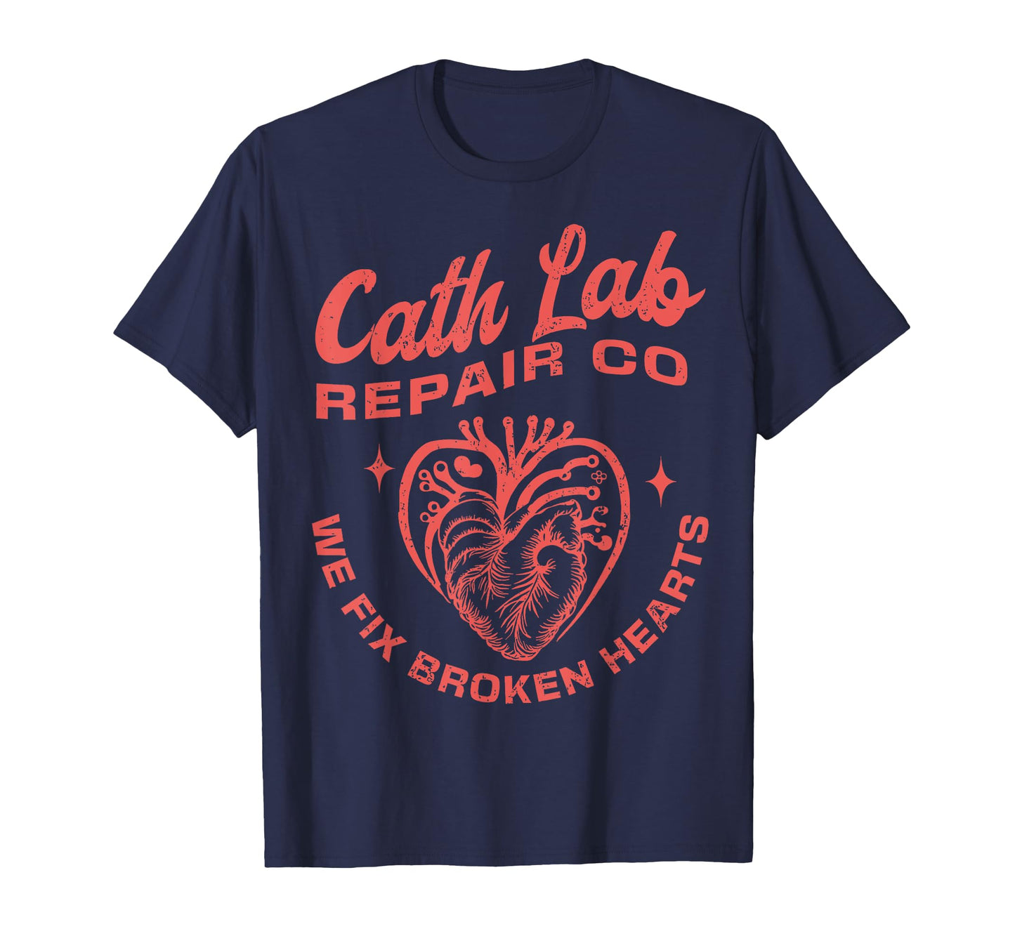 Cath Lab Repair Co Funny Valentine Day Cath Lab Nurse Outfit T-Shirt