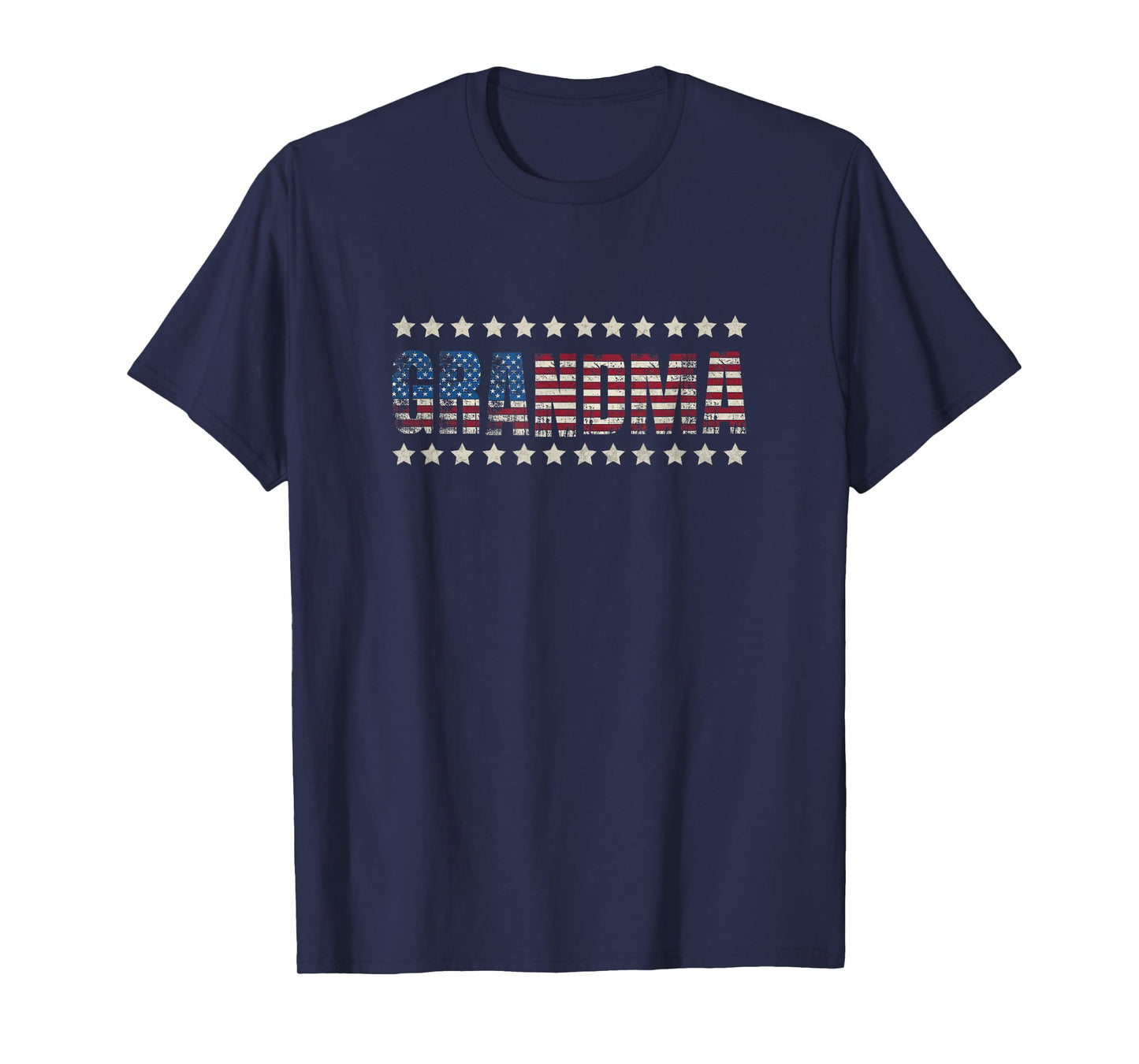 Grandma Patriotic American Flag 4th of July Family Matching T-Shirt