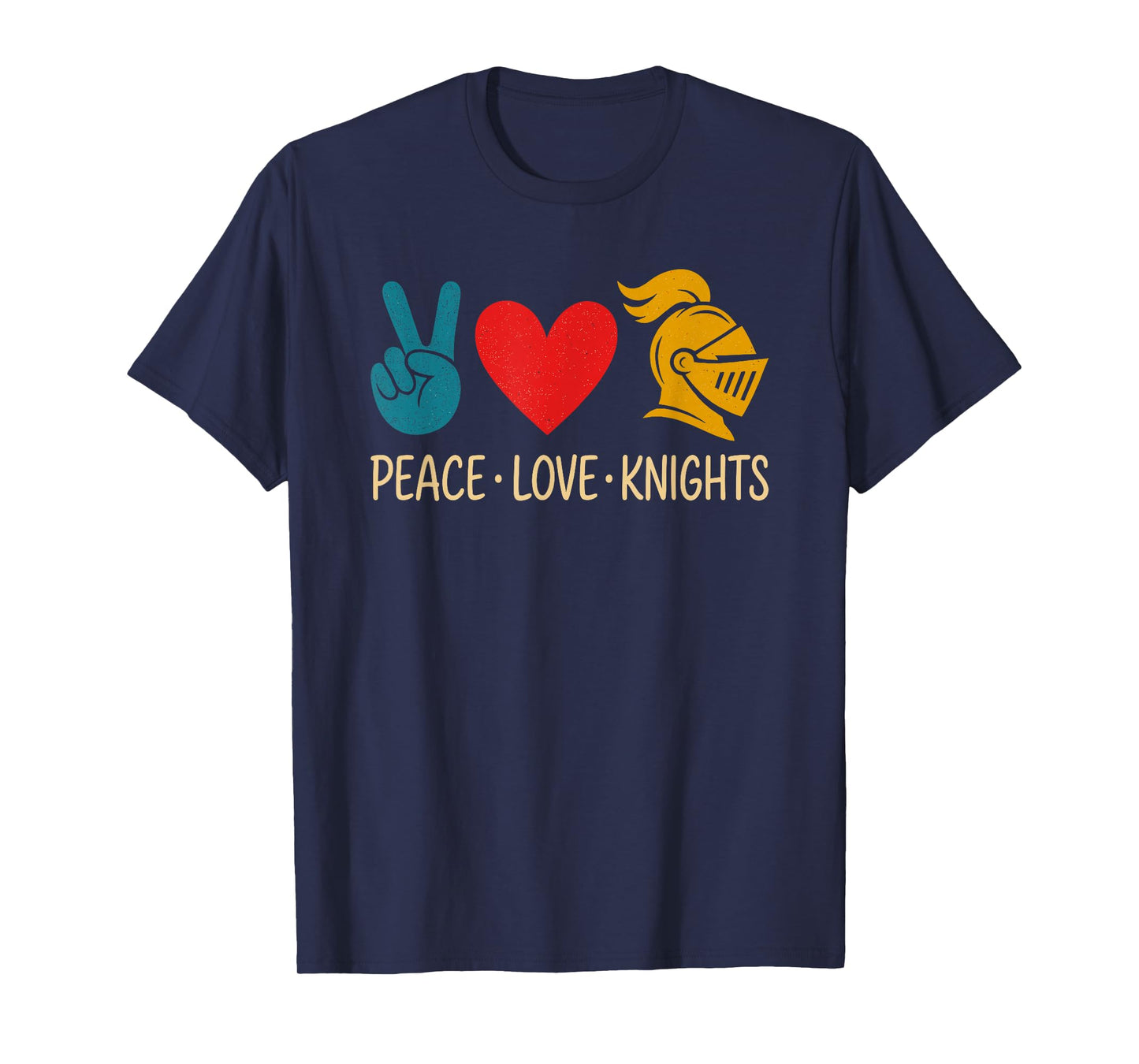 Peace Love Knights Awesome Back to School T-Shirt