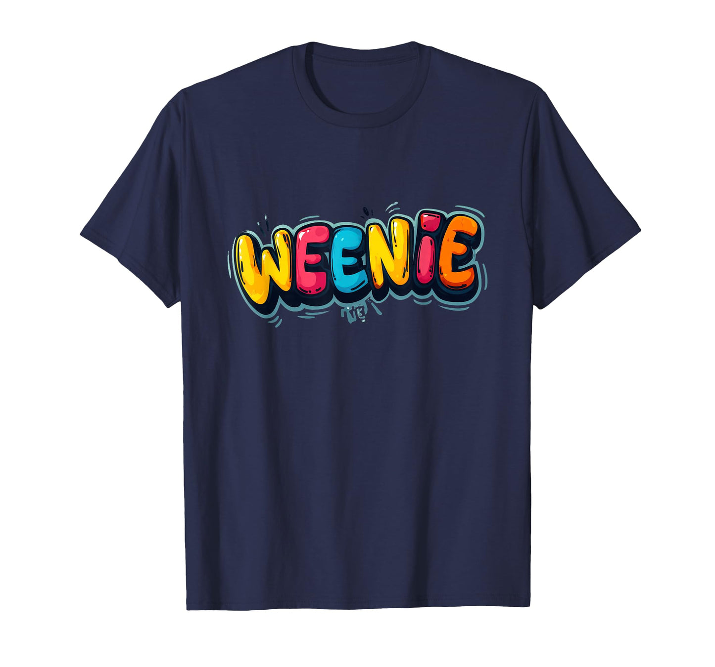 Funny Multicolor Weenie Speech T-Shirt