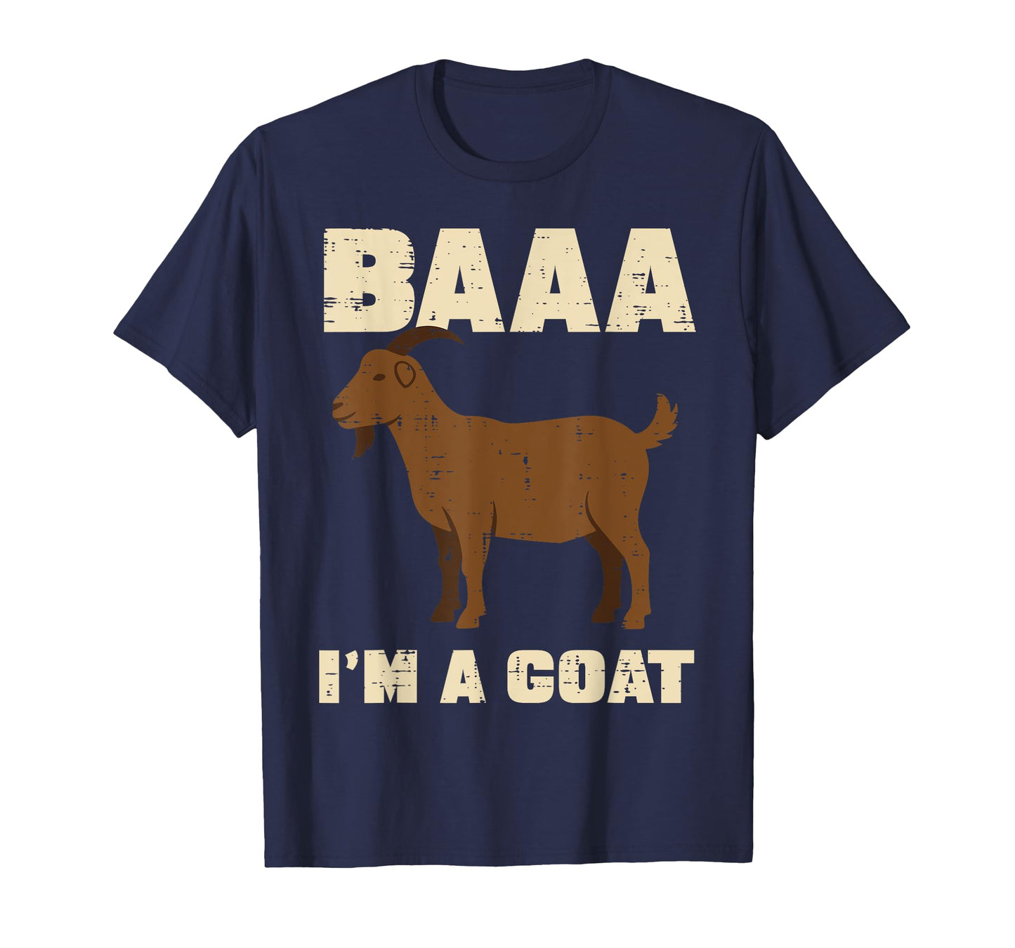Halloween Baa Im Goat Funny Animal Costume Men Women Kids T-Shirt