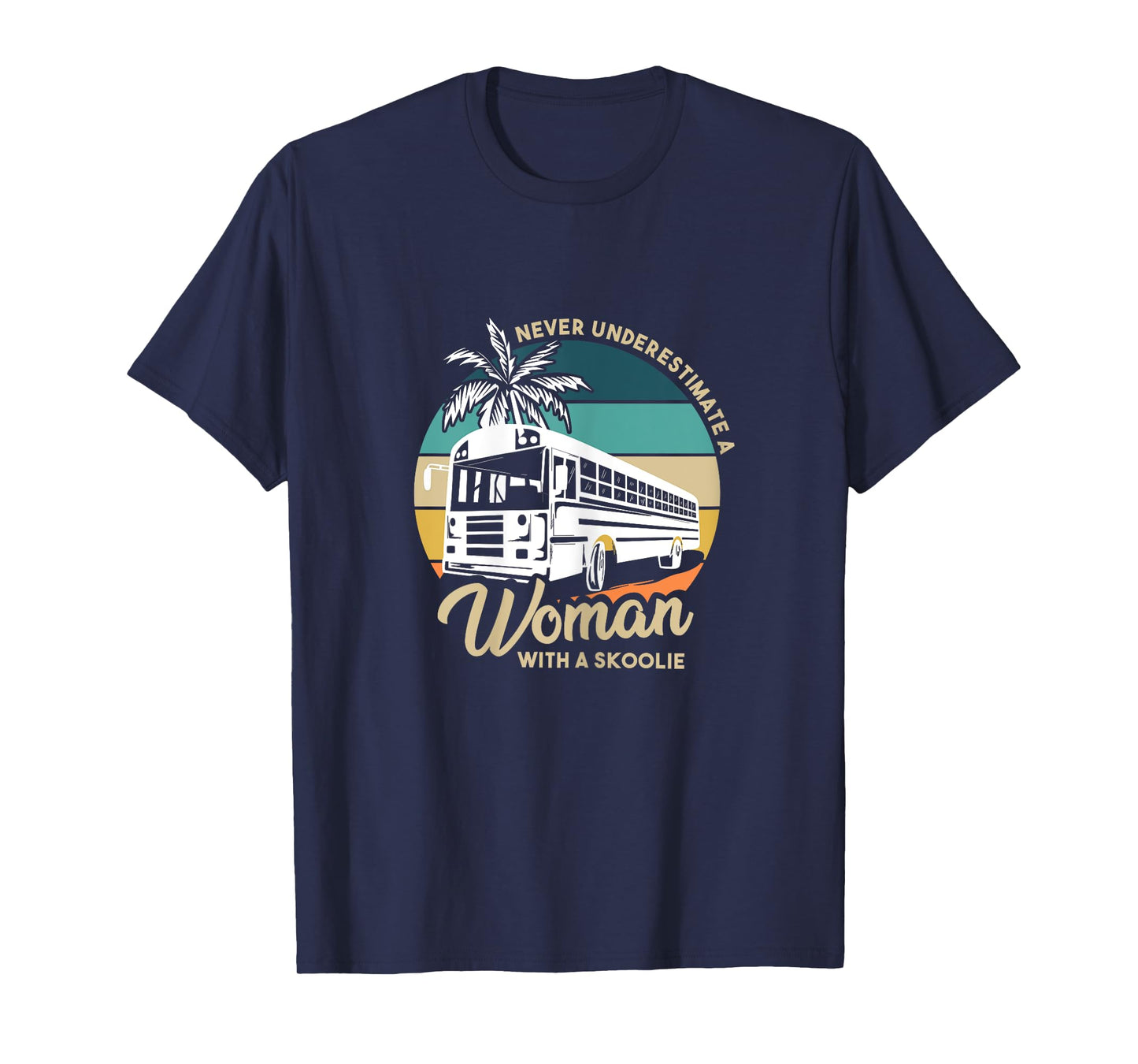 Vintage Camping Bus Design for a Skoolie Owner T-Shirt