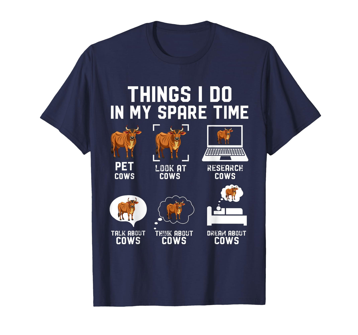 Things I Do In My Spare Time Funny Farmer Humor T-Shirt