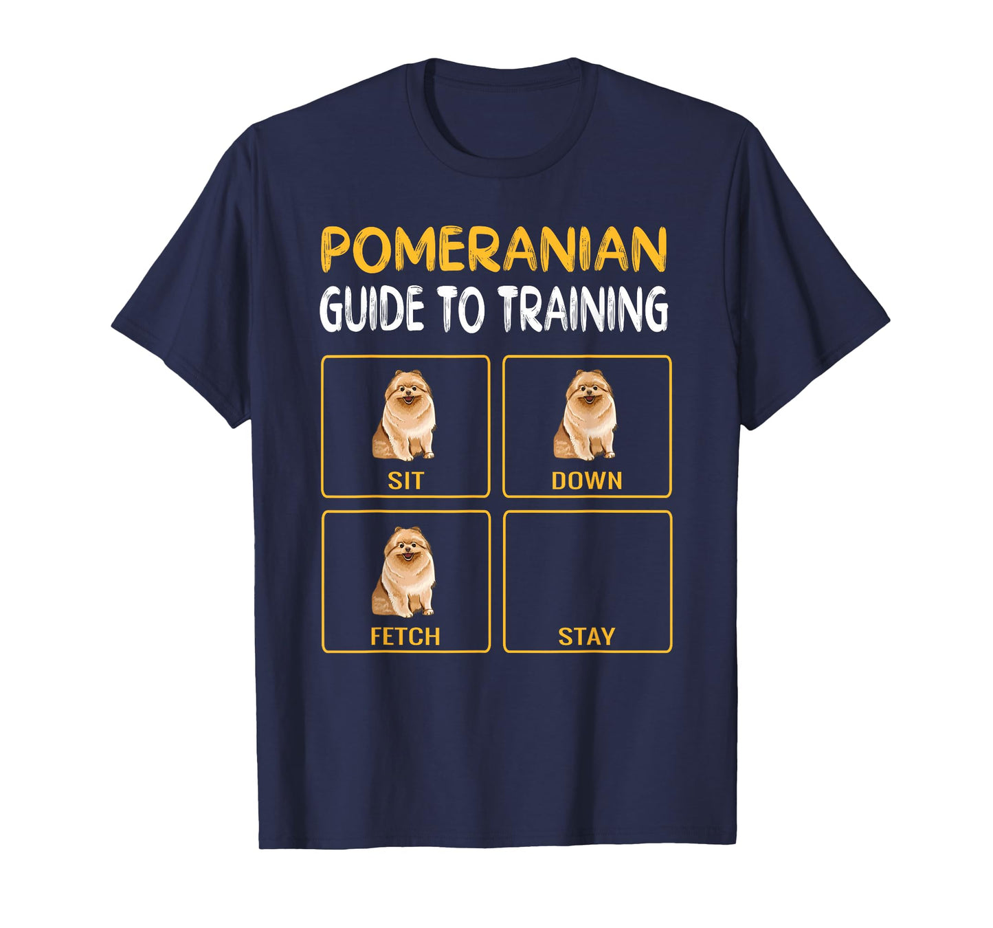 Funny Pomeranian Guide to Training Dog Obedience T-Shirt