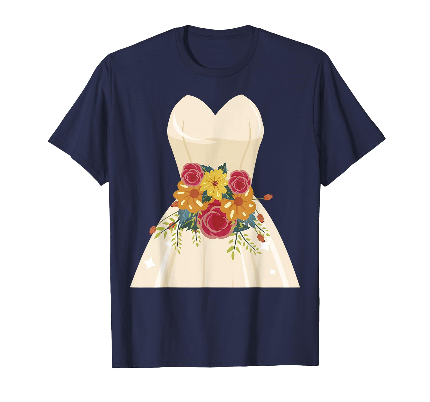 Simple Wedding Dress gift for Bridal Showers gift T-Shirt