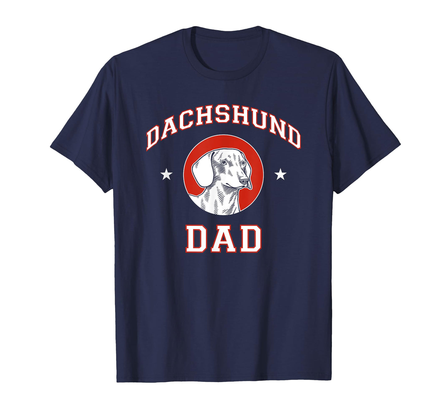 Smooth Dachshund Dad Dog Father T-Shirt for Men Women Girls Kids