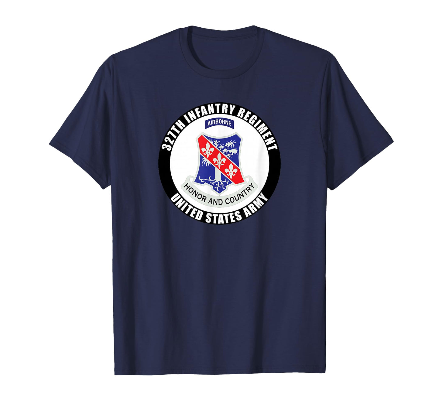 327th Infantry Regiment United States Army Military Veteran T-Shirt