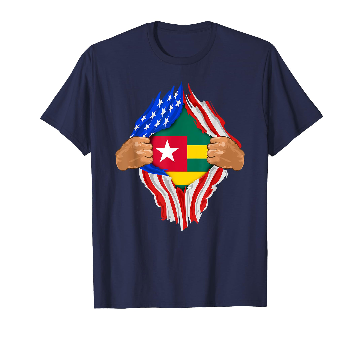 Togolese Blood Inside Me T-Shirt | Togo Flag Gift T-Shirt