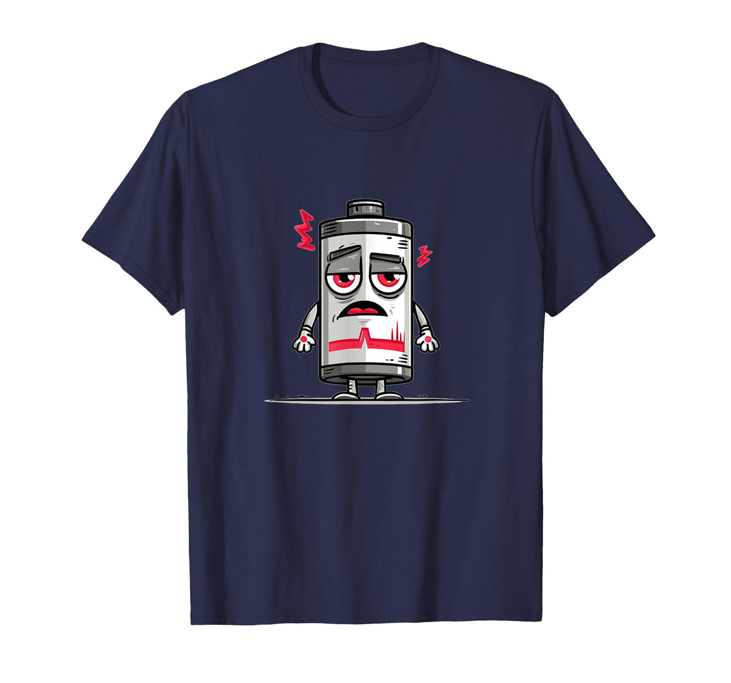 Weak Battery Costume for Low Energy and Powerless Batteries T-Shirt