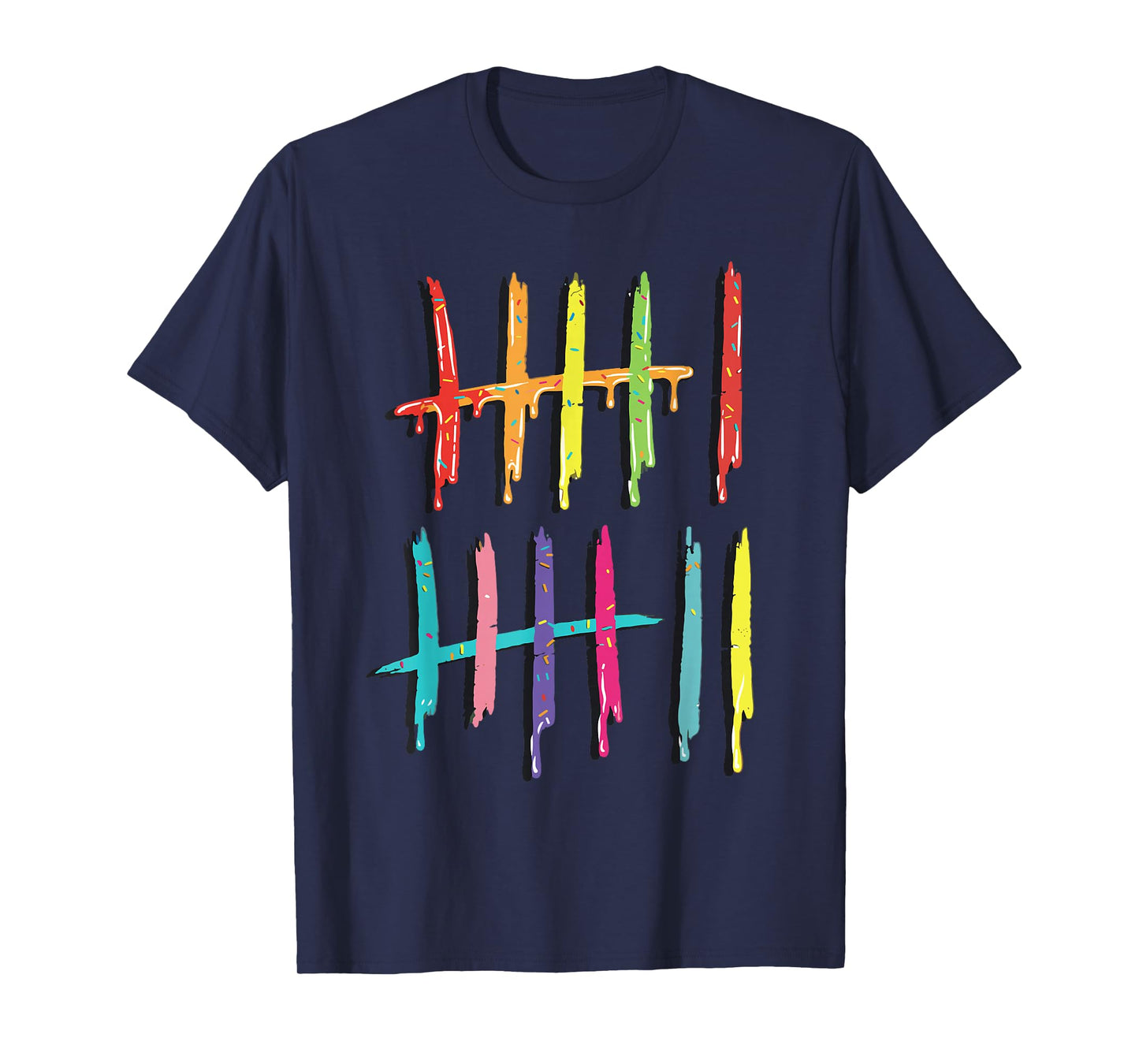 Tally Marks 6 7 Numbers Funny Six Seven 67 Meme Gen Z Humor T-Shirt