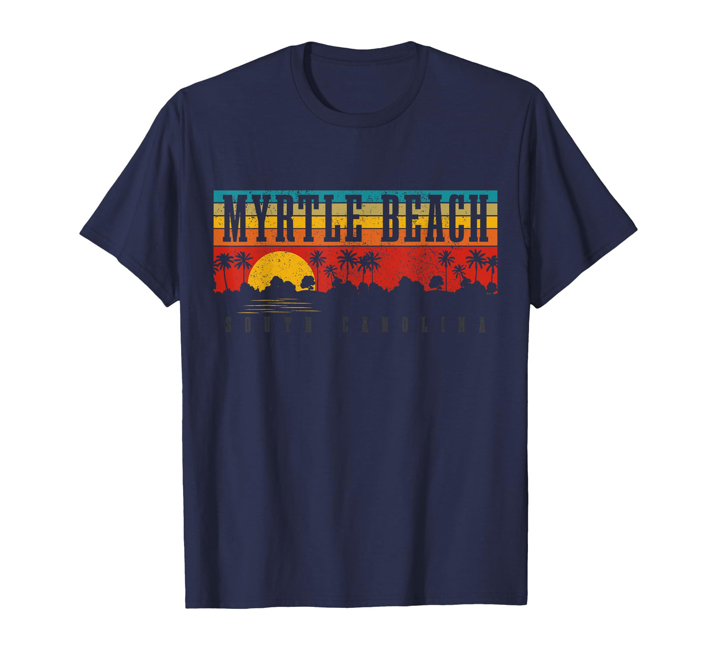 Myrtle Beach South Carolina Vintage Retro Surfing T-Shirt