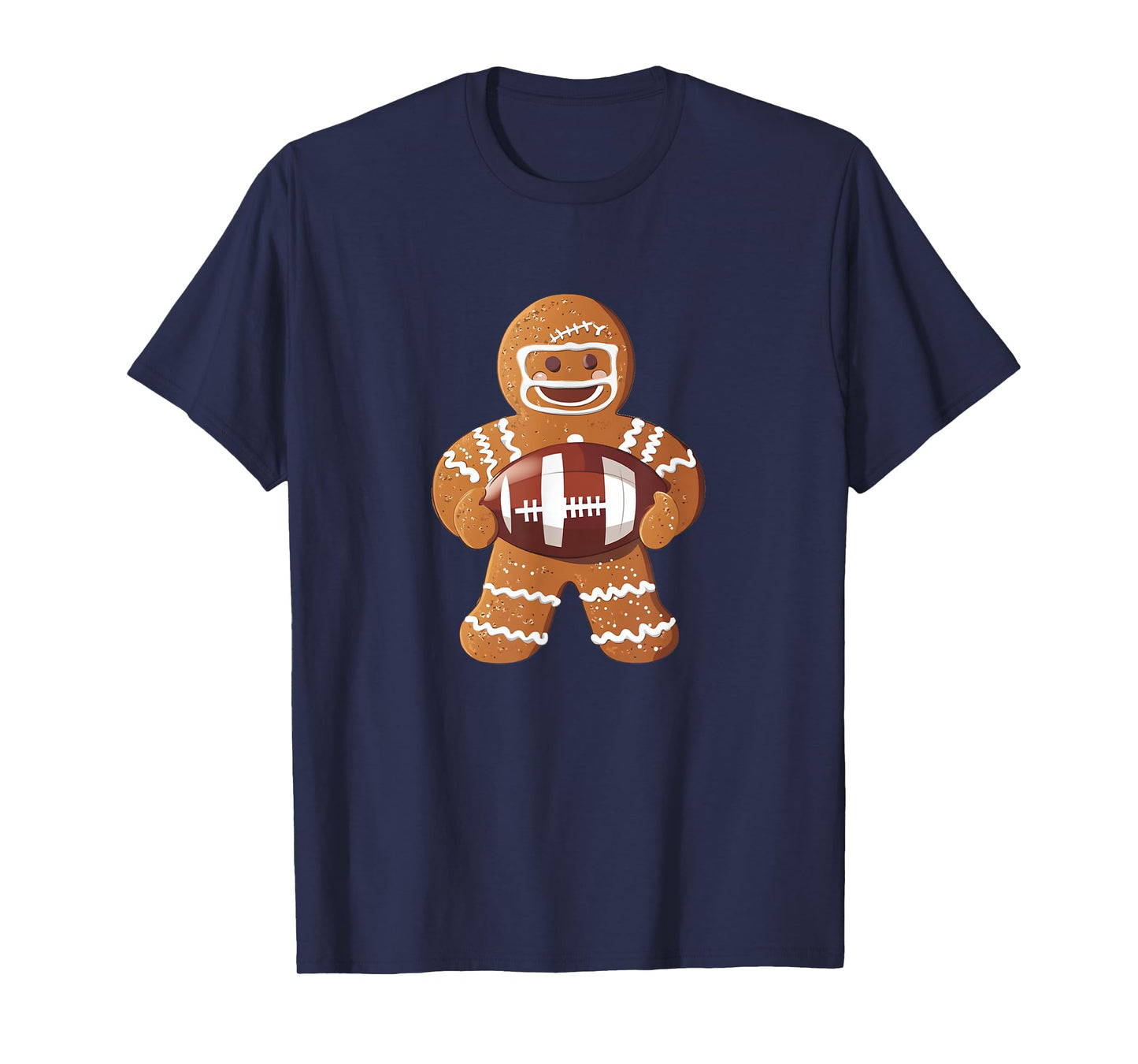 Touchdown Sweetness with This Gingerbread Football Player T-Shirt
