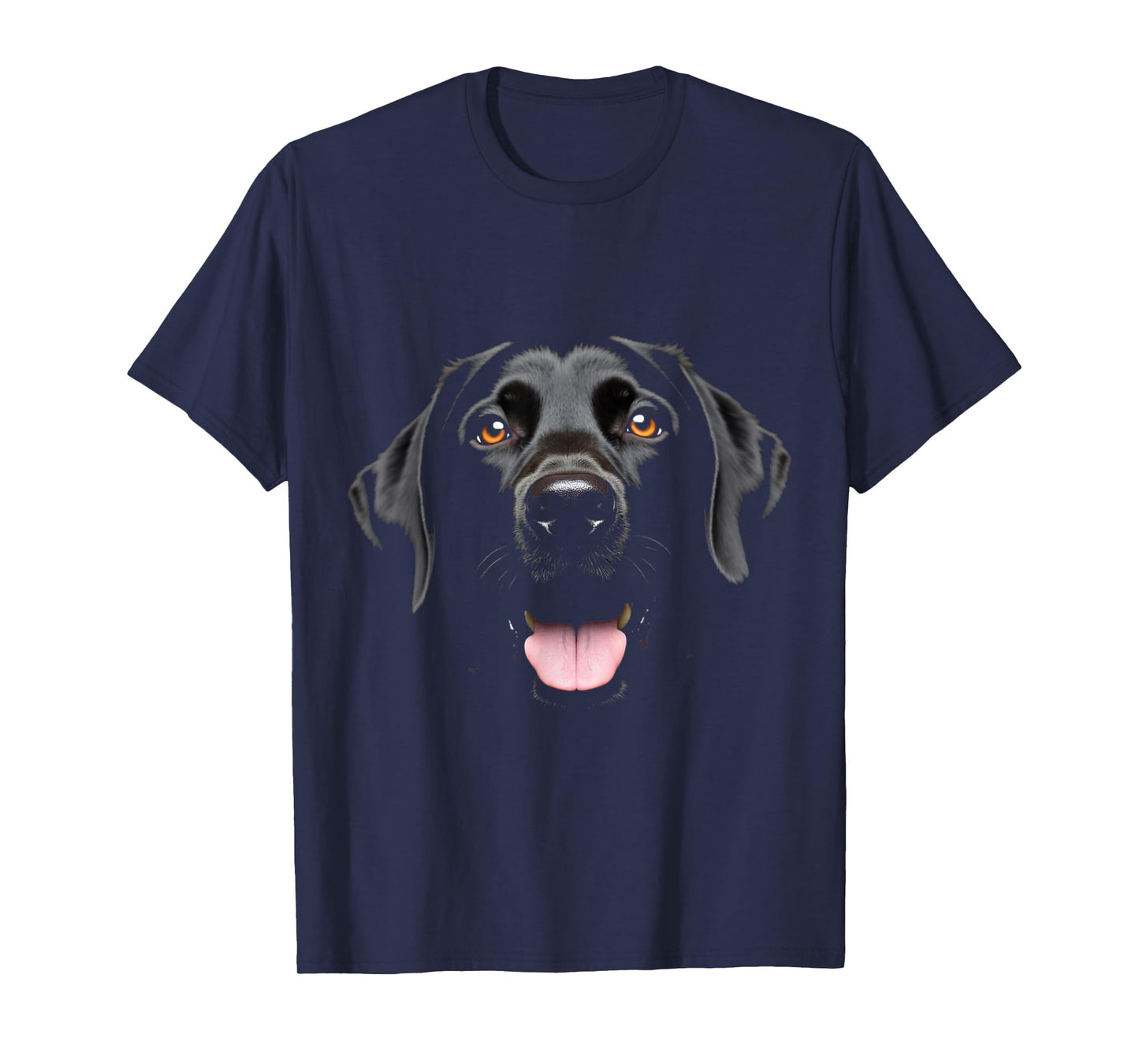 Black Labrador Retriever Dog Lab Face T-Shirt