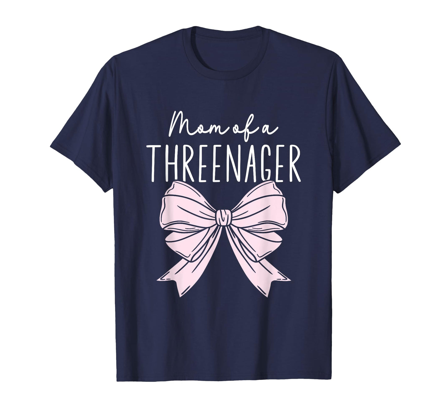 Mom Of A Threenager Girl Birthday 3 Years T-Shirt