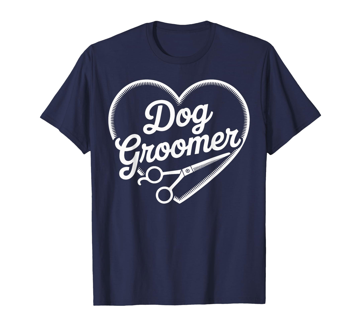 Dog Groomer Heart Pet Grooming T-Shirt