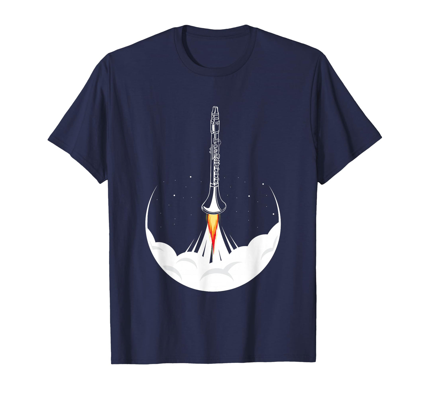 Clarinet Rocket - Clarinetist Orchestra Woodwind T-Shirt