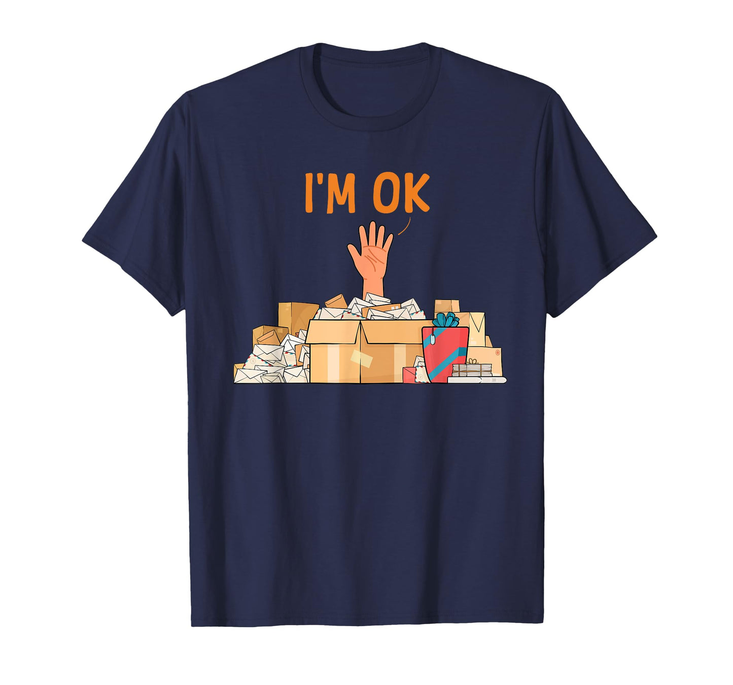 Postal Worker Art For Men Women Postman Post Office Mailman T-Shirt