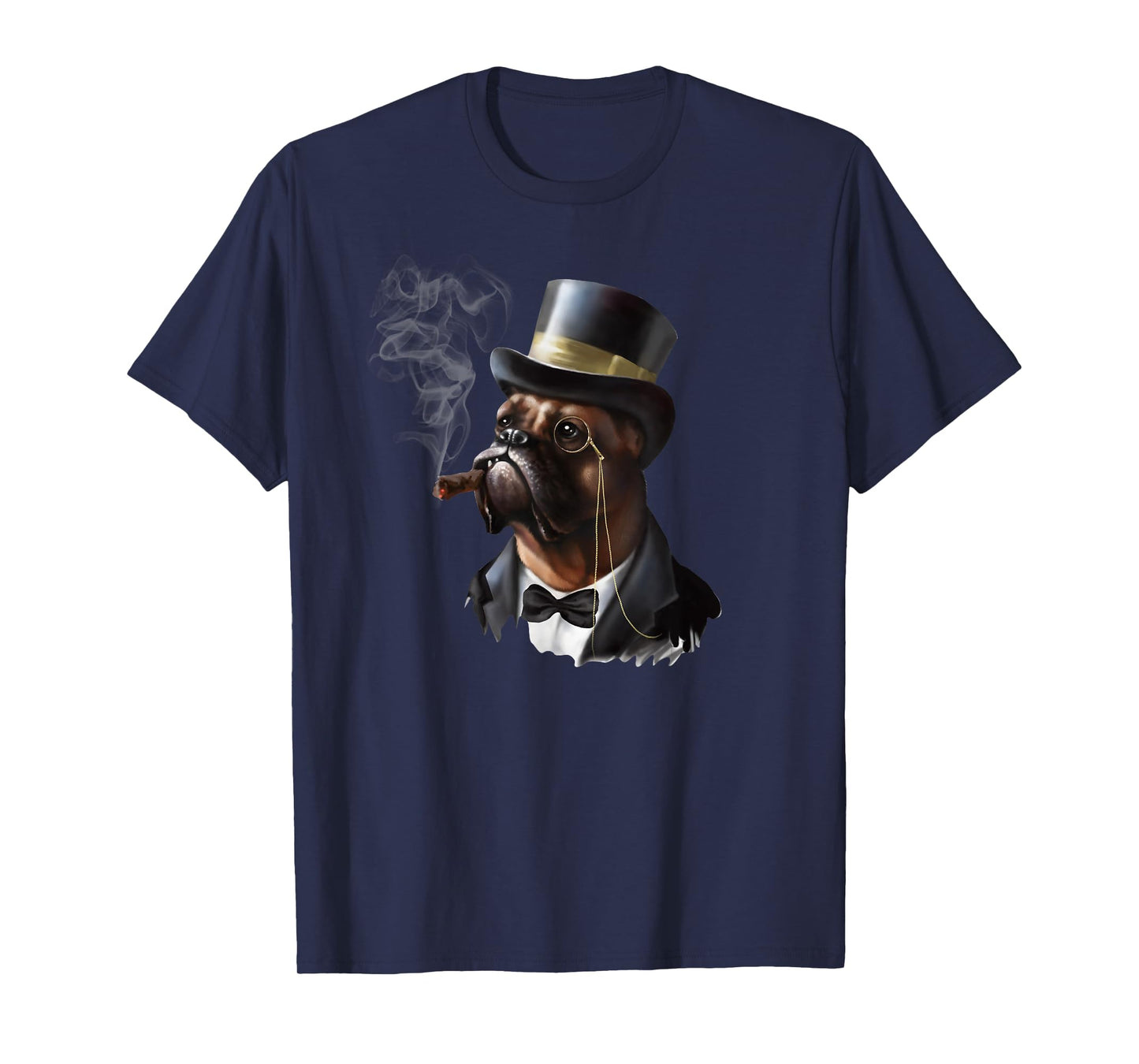 Boxer Dog Smoke Cigars T-Shirt for Men Women