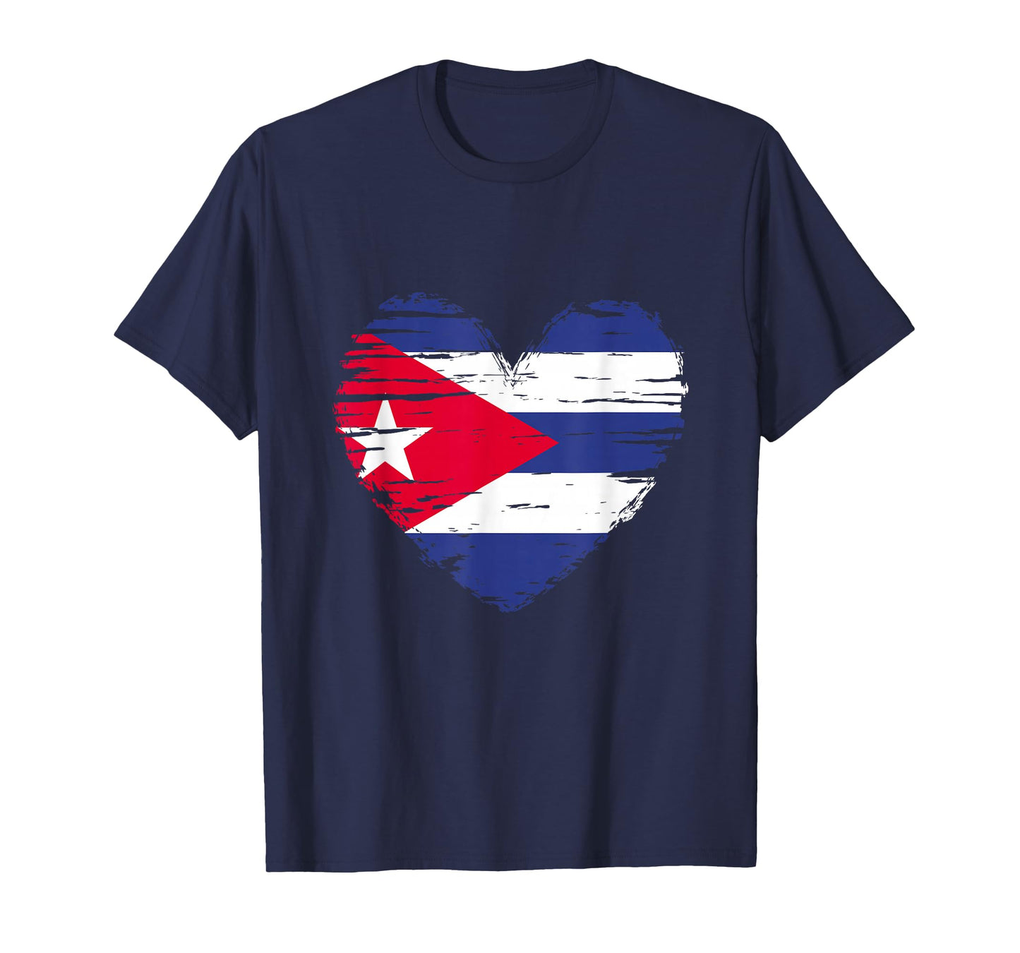 Cuba Heart Cuban Flag Cuban Pride T-Shirt