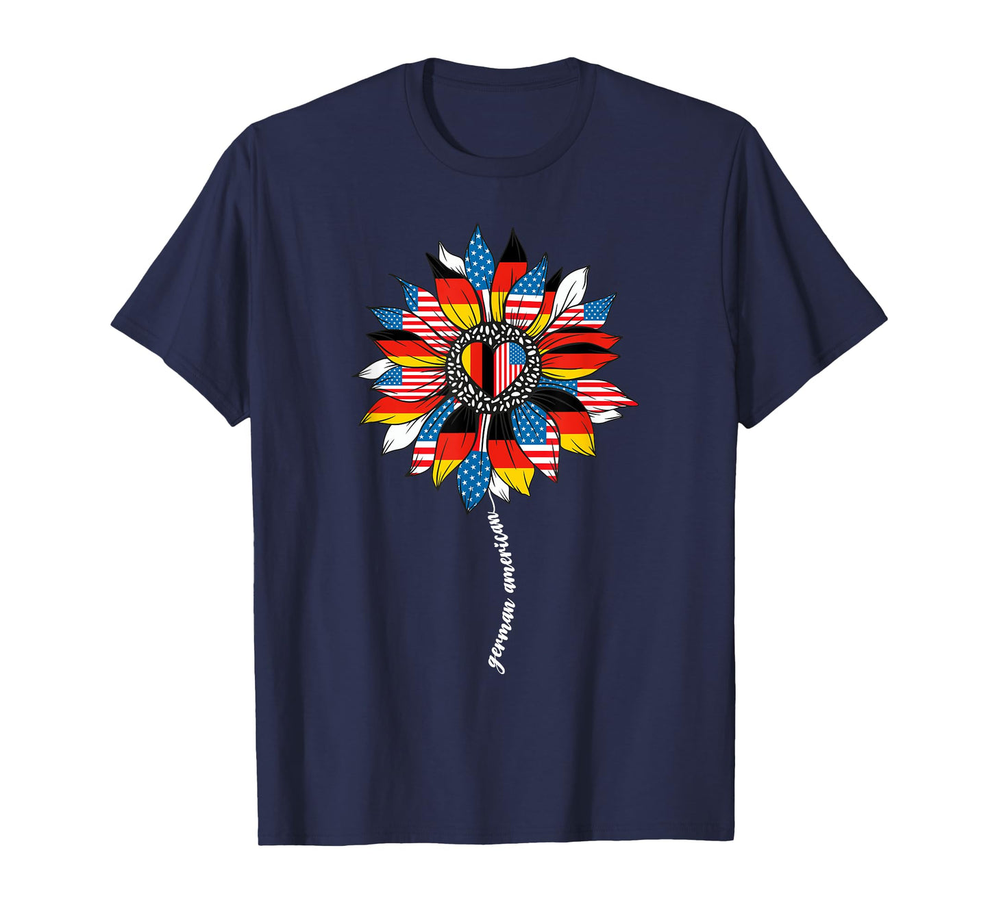 Half German And American Germany Usa Flag Girl Deutschland T-Shirt