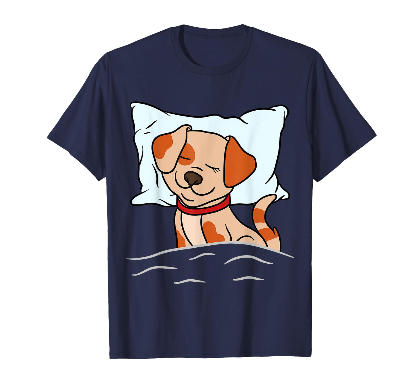 Sleeping Animals Pajama Nightgown Cute Sleeping Dog T-Shirt for Men Women Girls Kids