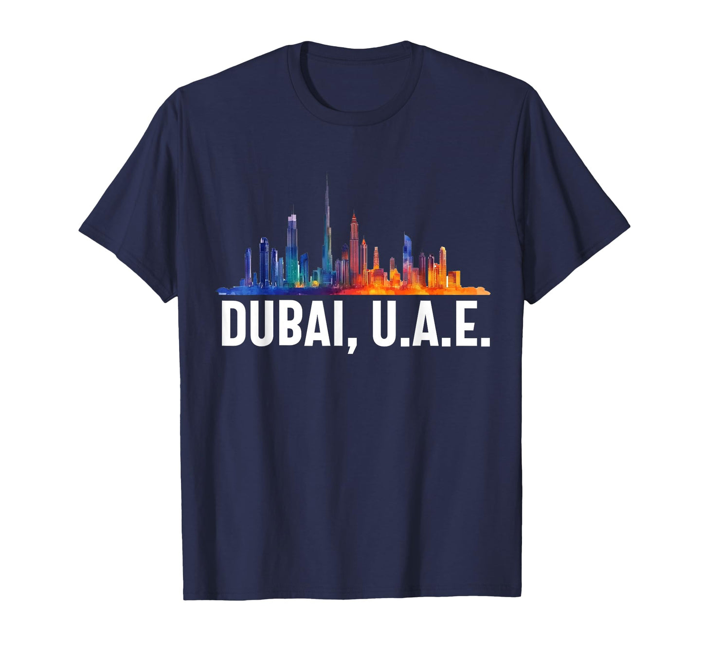Dubai Souvenir Skyline UAE United Arab Emirate Reminder T-Shirt
