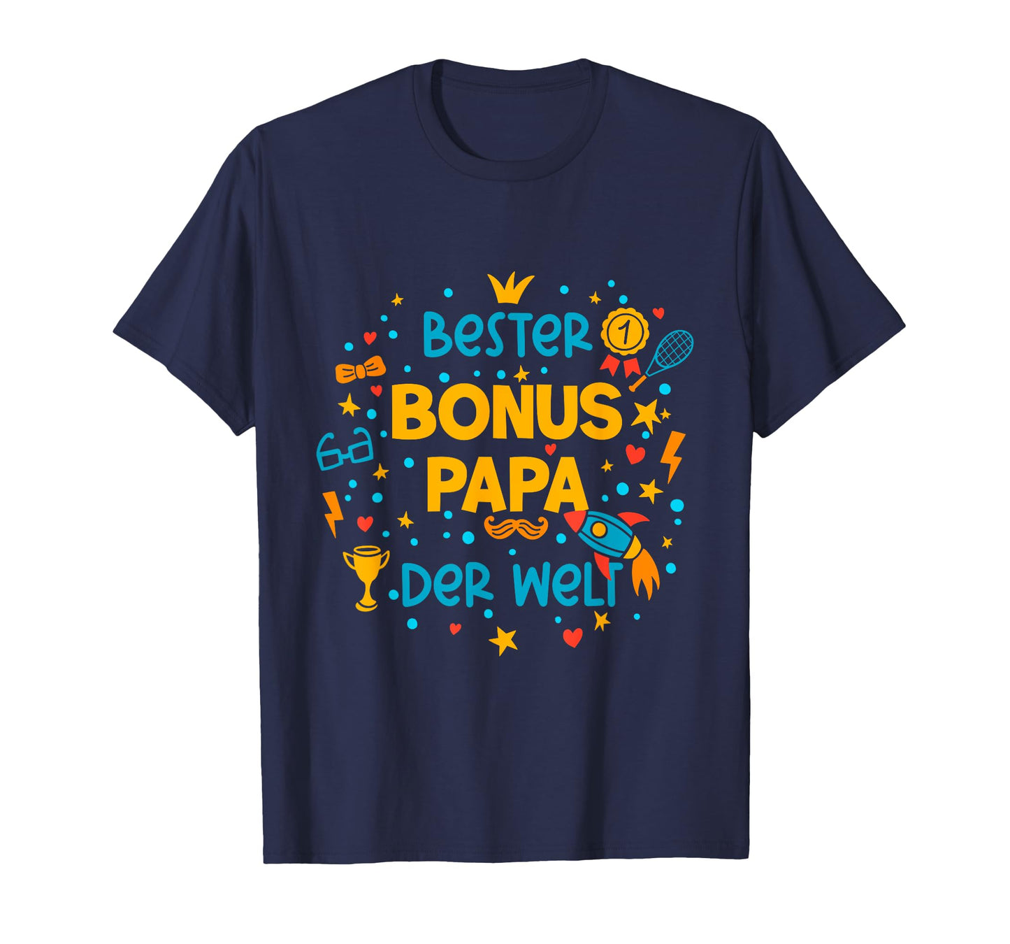 Bonus Dad Worlds Best Father Fun Celebration Design T-Shirt