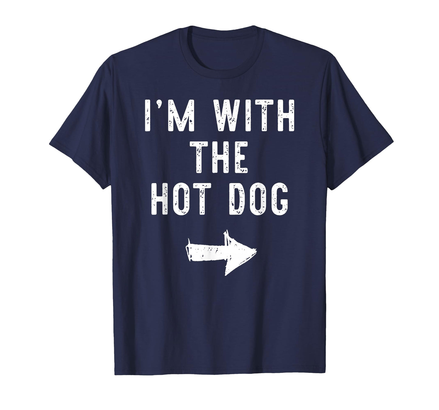 Halloween I'm with The Hot-Dog Funny Matching Costume Men T-Shirt