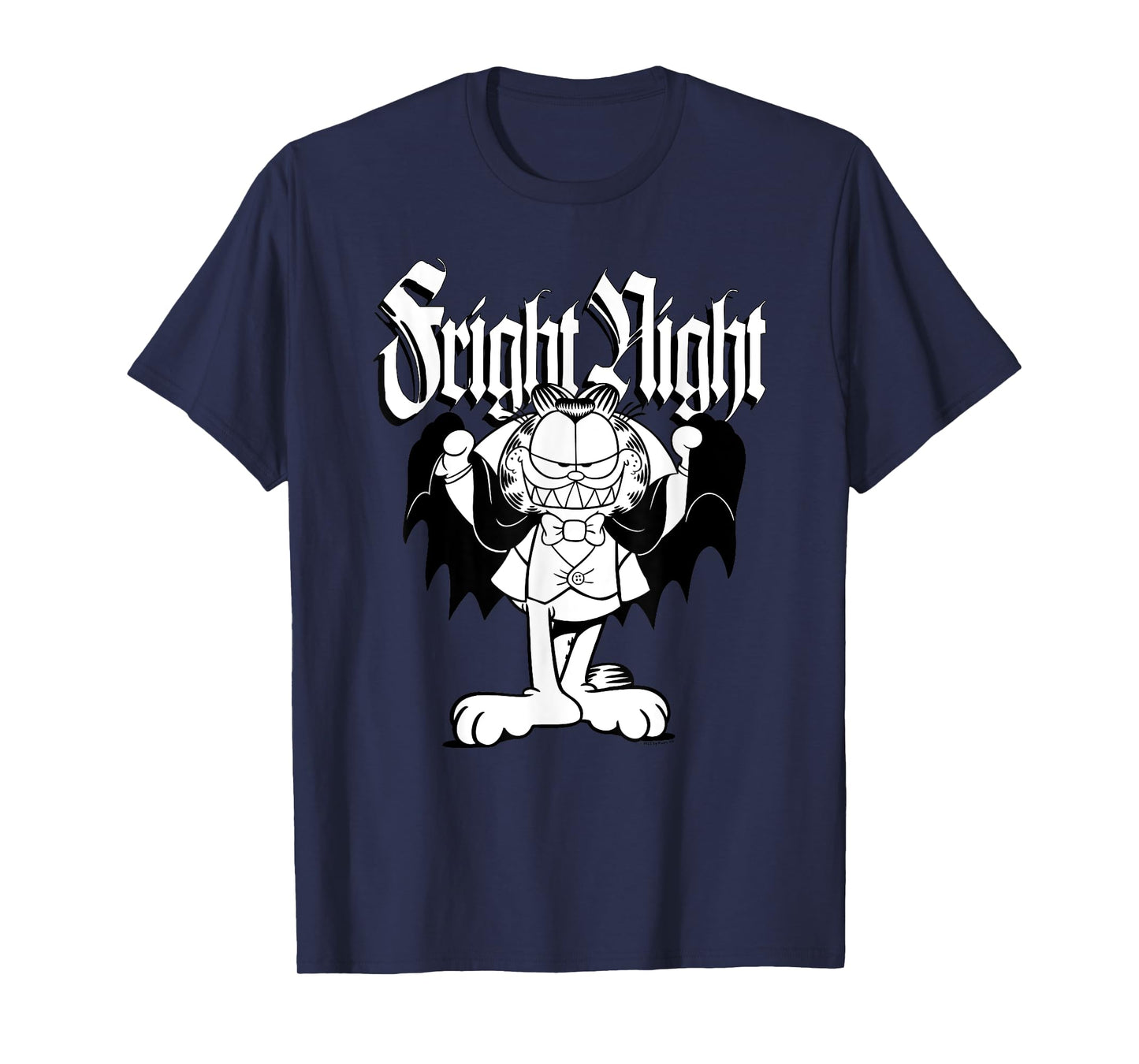 Garfield Halloween Fright Night Retro Vampire Garfield T-Shirt