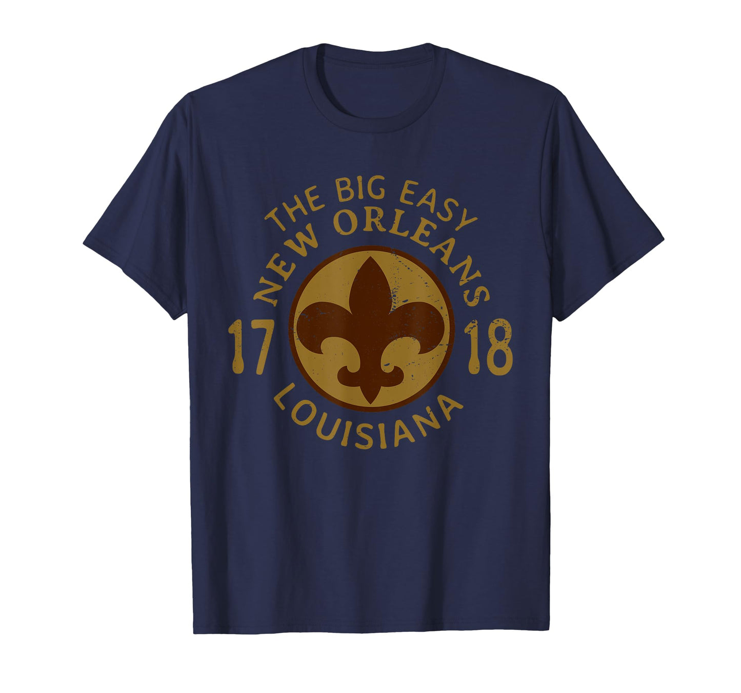 New Orleans Louisiana The Big Easy Fleur De Lis Souvenir T-Shirt
