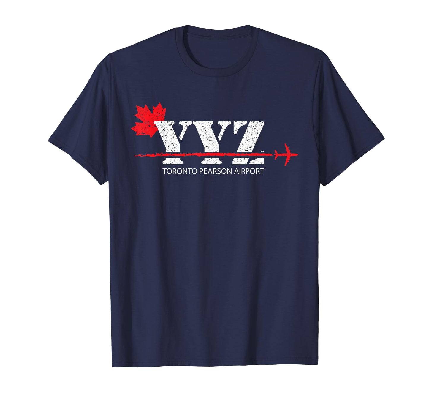 Retro Vintage Toronto YYZ Maple Leaf Airport Code T-Shirt