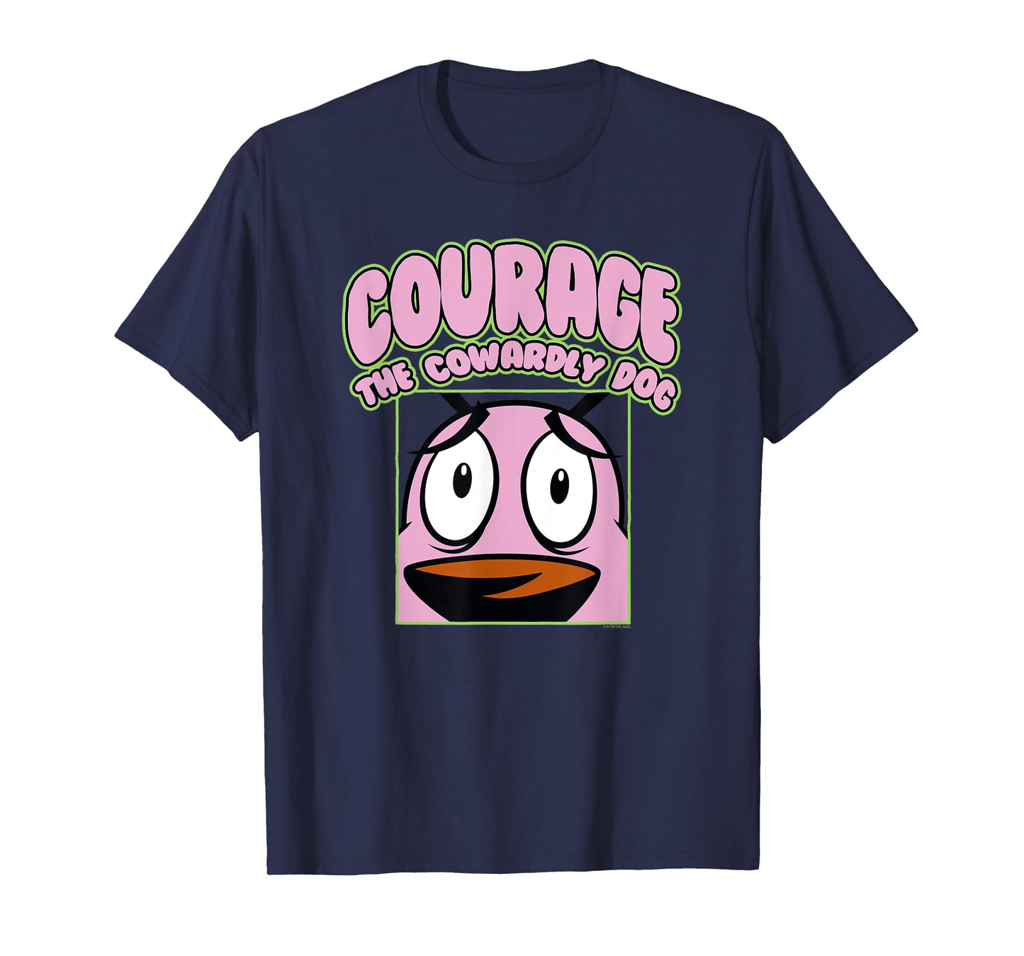 Courage the Cowardly Dog Close Up Courage Cartoon T-Shirt