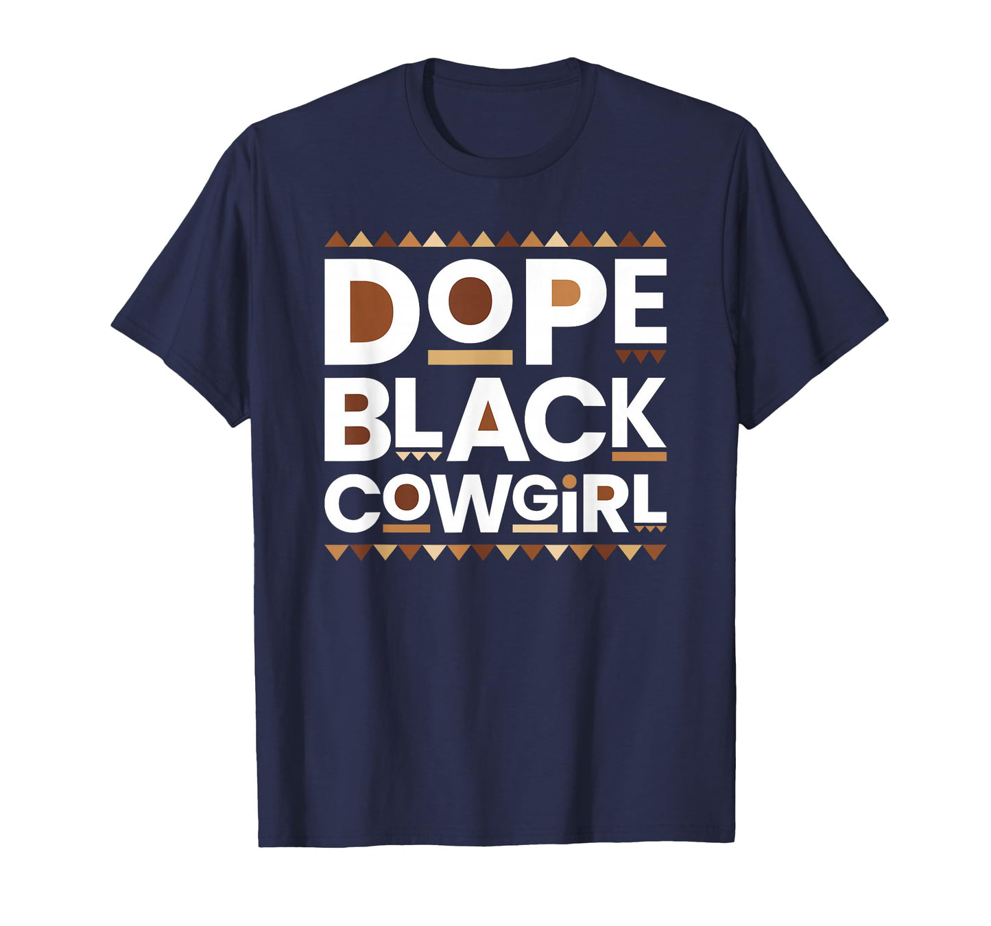 Dope Black Cowgirl Melanin Black African Rodeo Cowgirl T-Shirt
