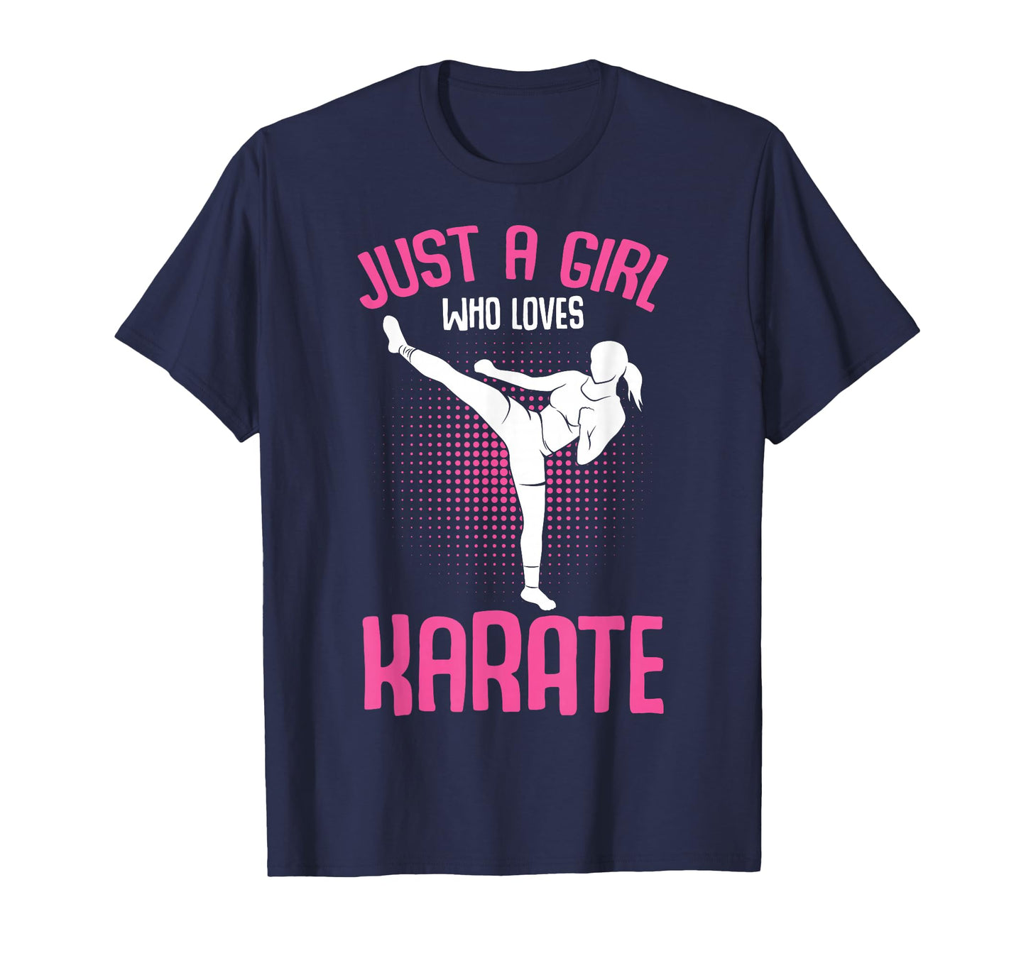 Just A Girl who loves Karate Kids Girls T-Shirt