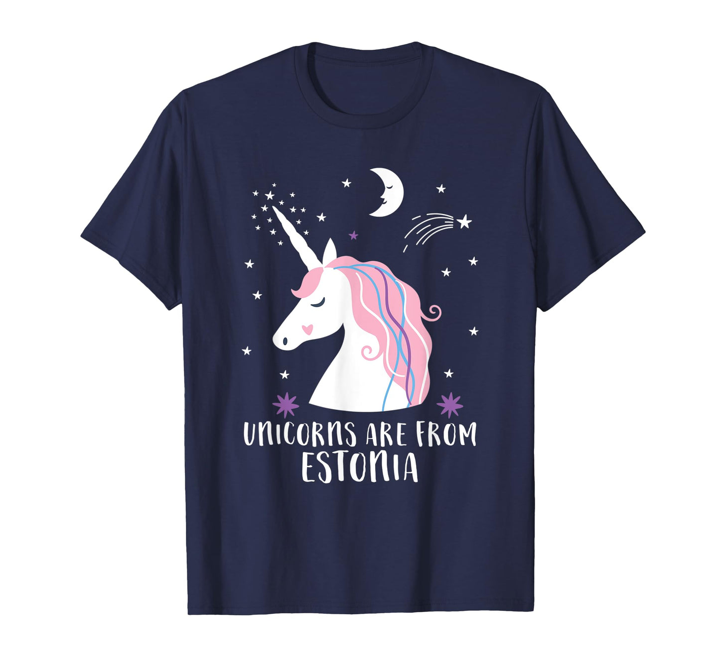 Unicorns Are From Estonia Funny Home Country Estonian Pride T-Shirt