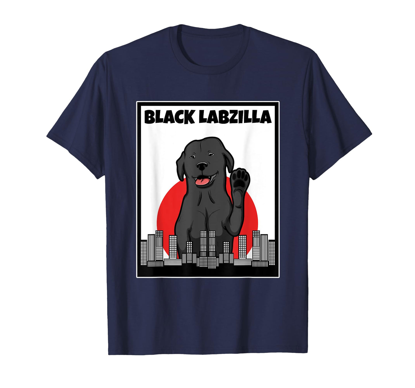 Black labzilla | Funny Lab Labrador Retriever Dogs Trendy T-Shirt