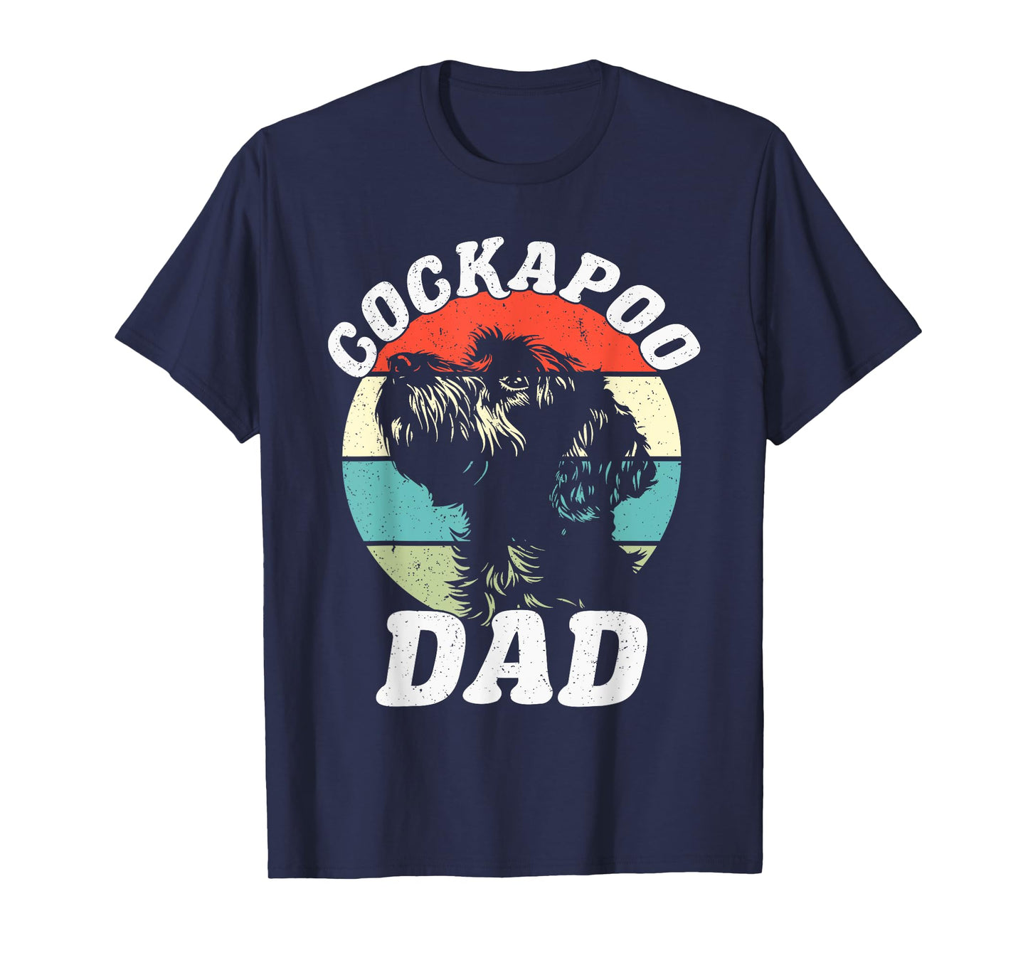 Cockapoo Dad Dog Funny Father's Day Vintage Pet Men Women Kids T-Shirt