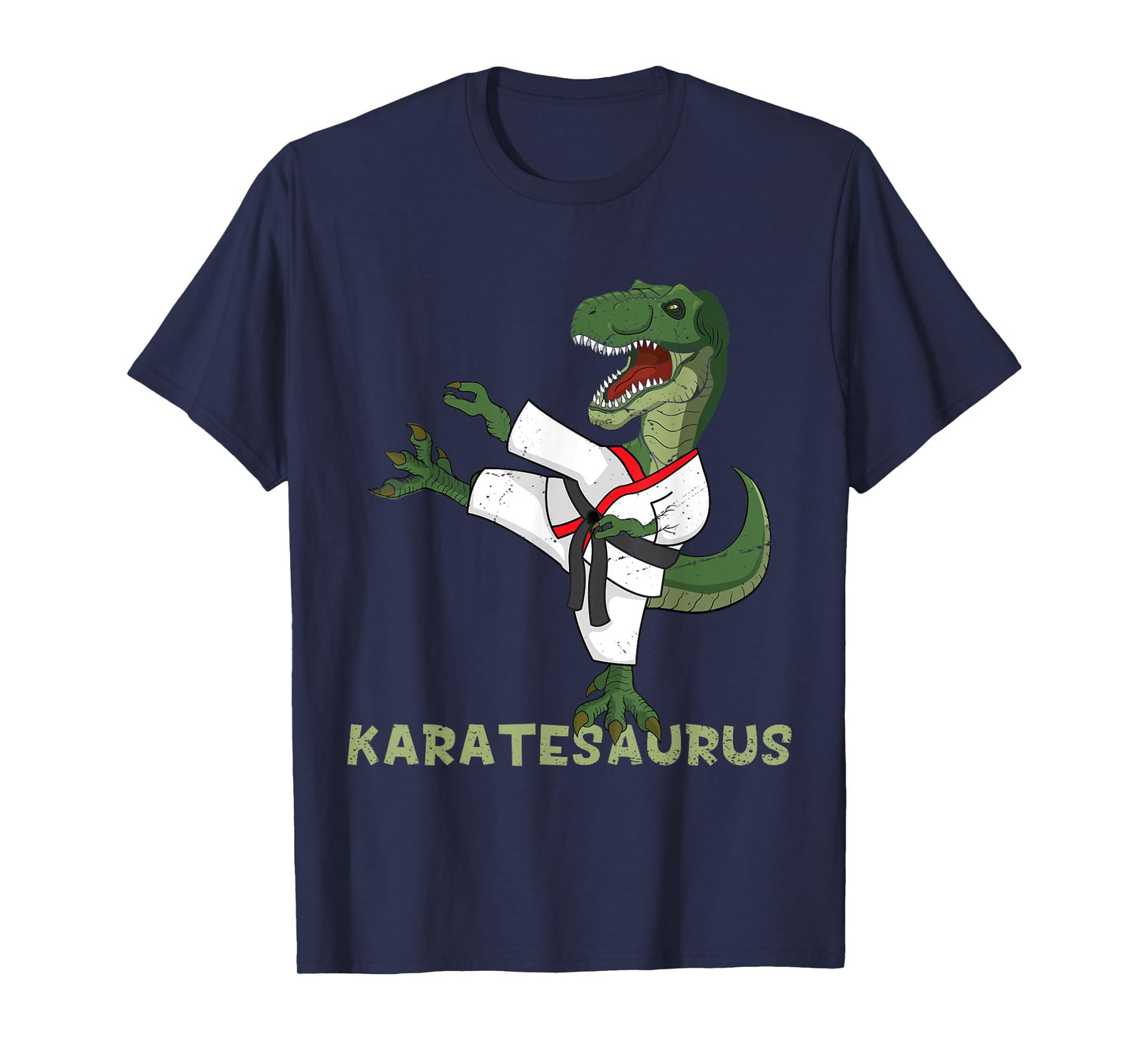 Funny Karate Dinosaur Karatesaurus T-Rex Graphic Karatist T-Shirt