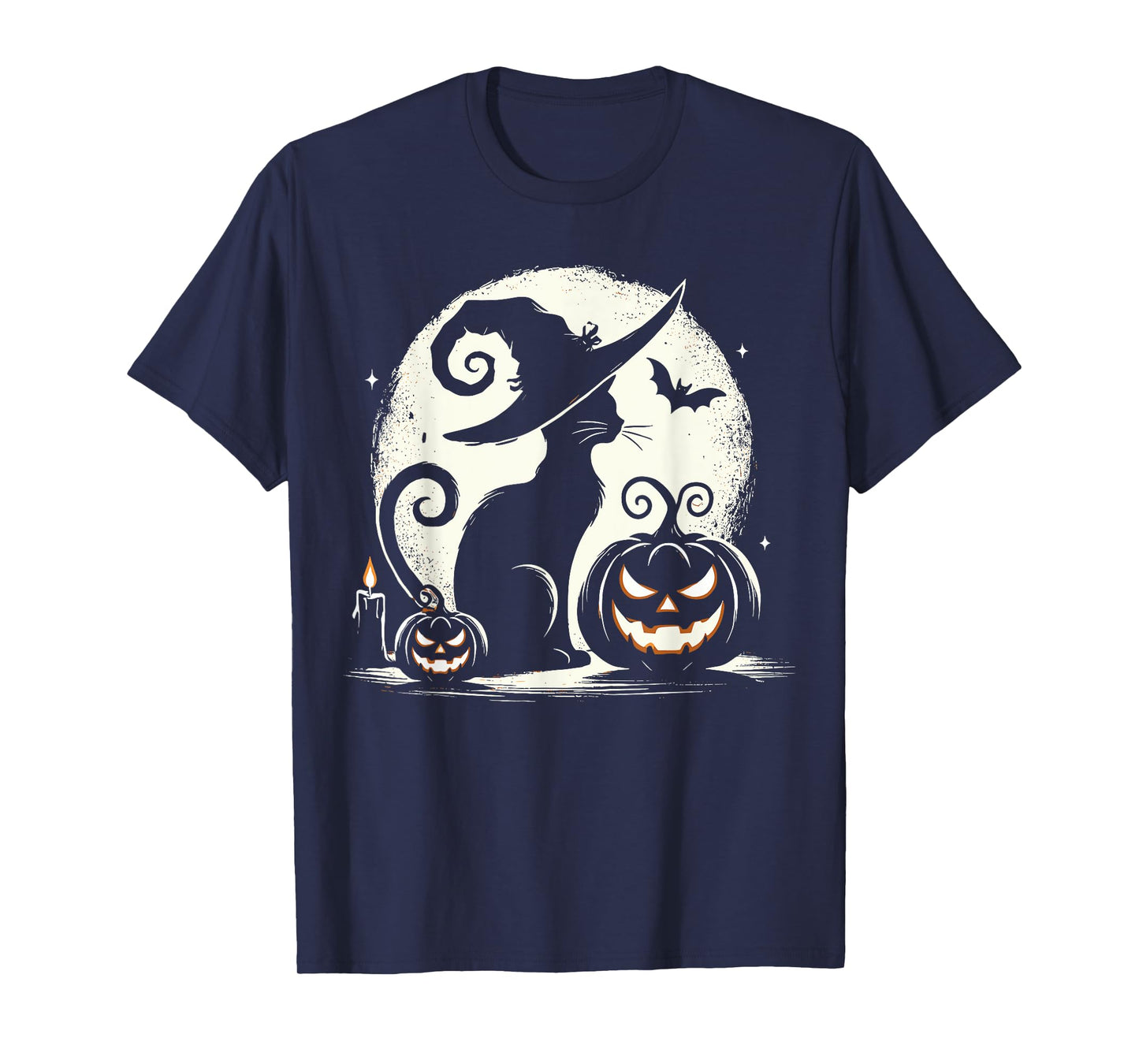 Black Cat Halloween Cat Lovers T-Shirt