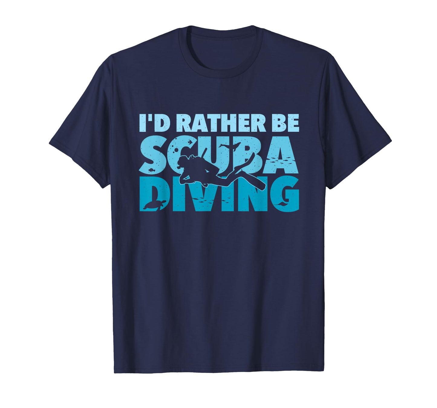 I'd Rather Be Scuba Diving - Freediving Underwater Diver T-Shirt